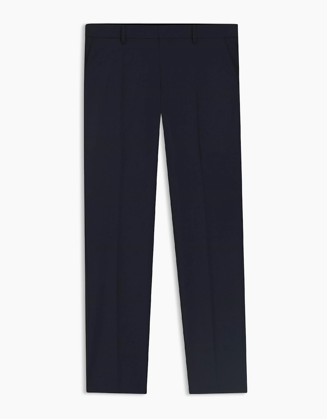 Genius Solid Patterned Straight Leg Trousers