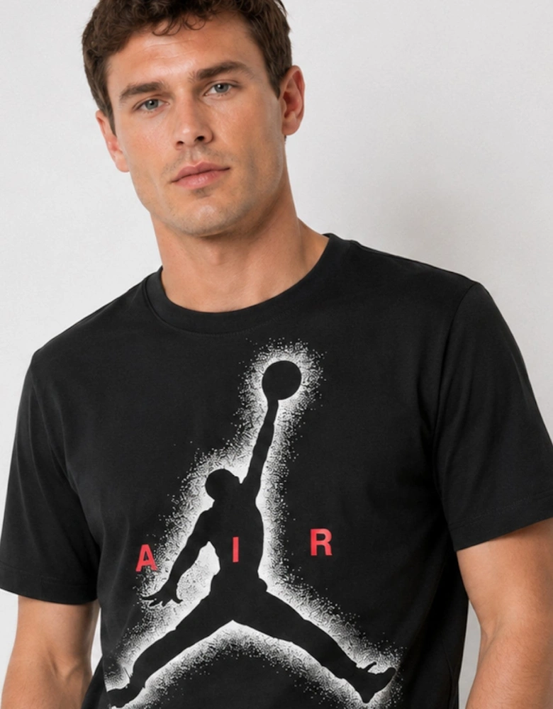 Nike Air Jordan Mens Large Jumpman Logo T-Shirt in Black