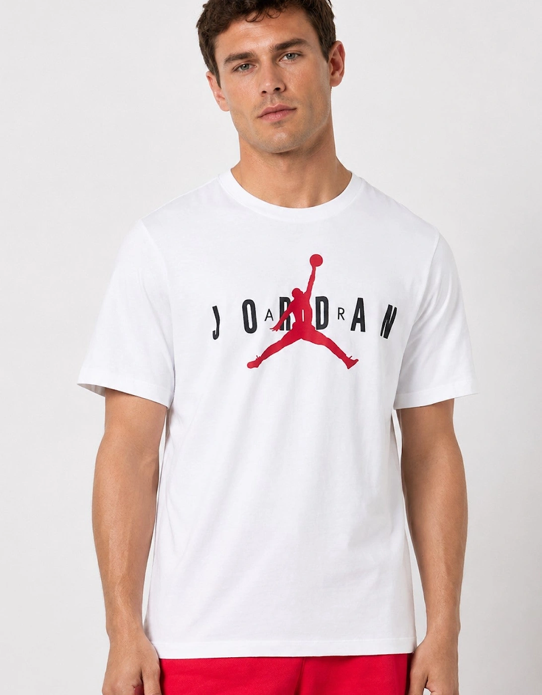 Nike Jordan Mens Jumpman Logo T-Shirt in White