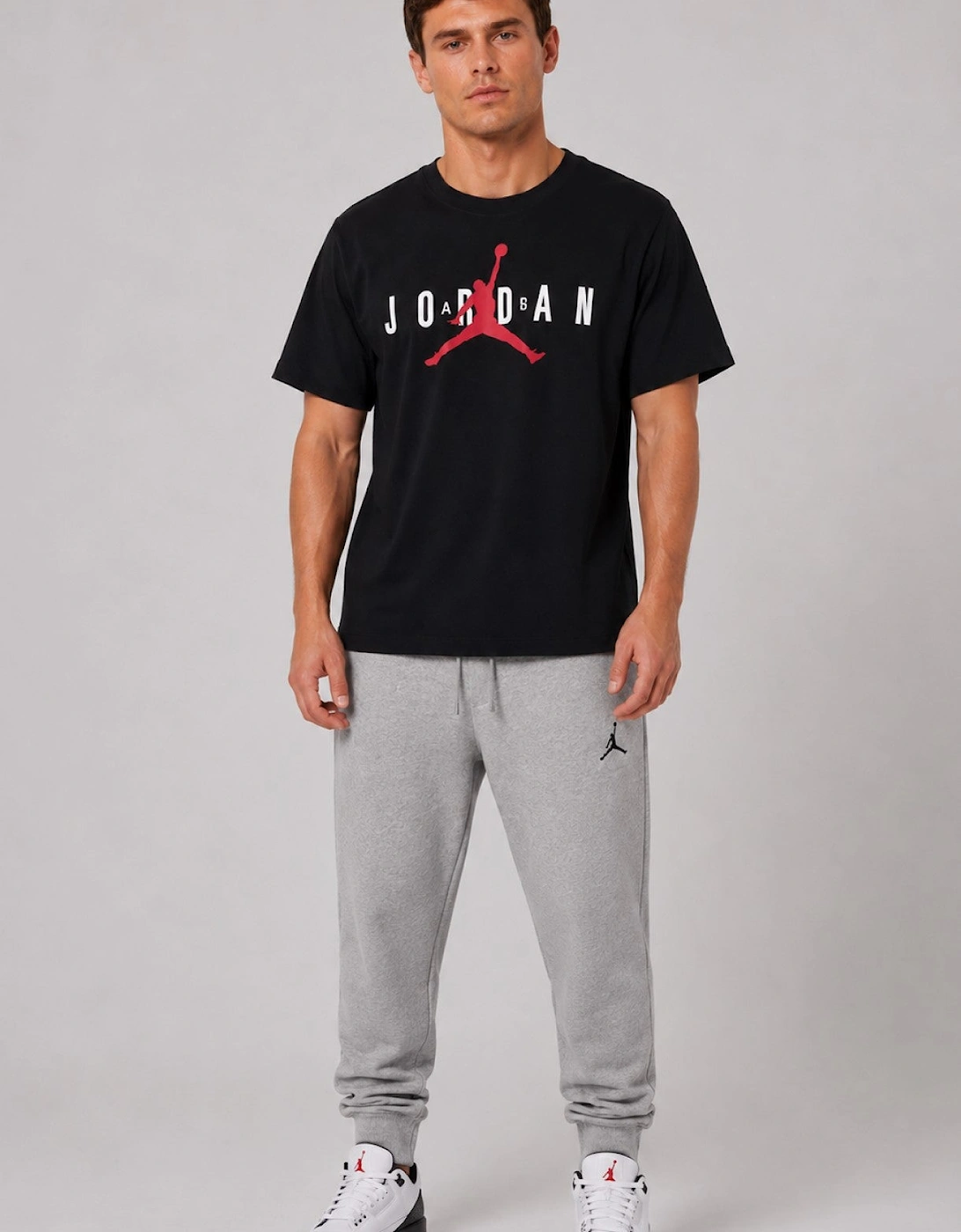Nike Jordan Mens Jumpman Logo T-Shirt in Black