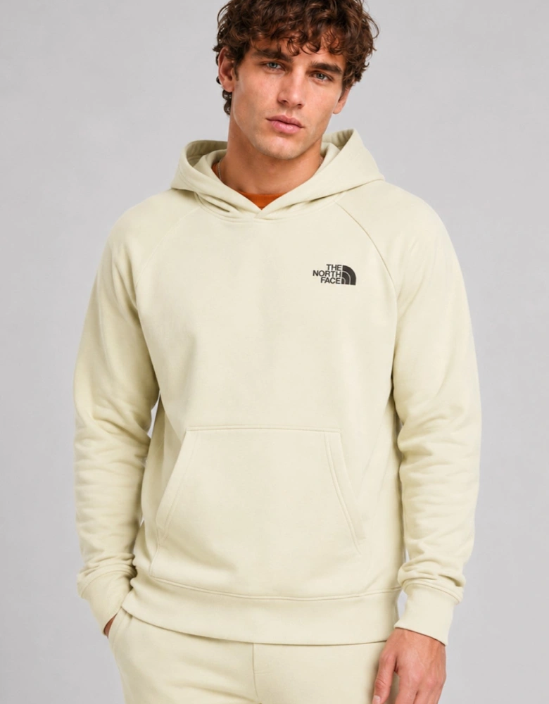 The North Face Raglan Red Box Hoodie in Beige