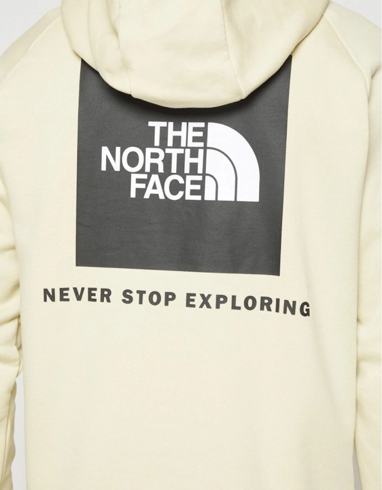 The North Face Raglan Red Box Hoodie in Beige