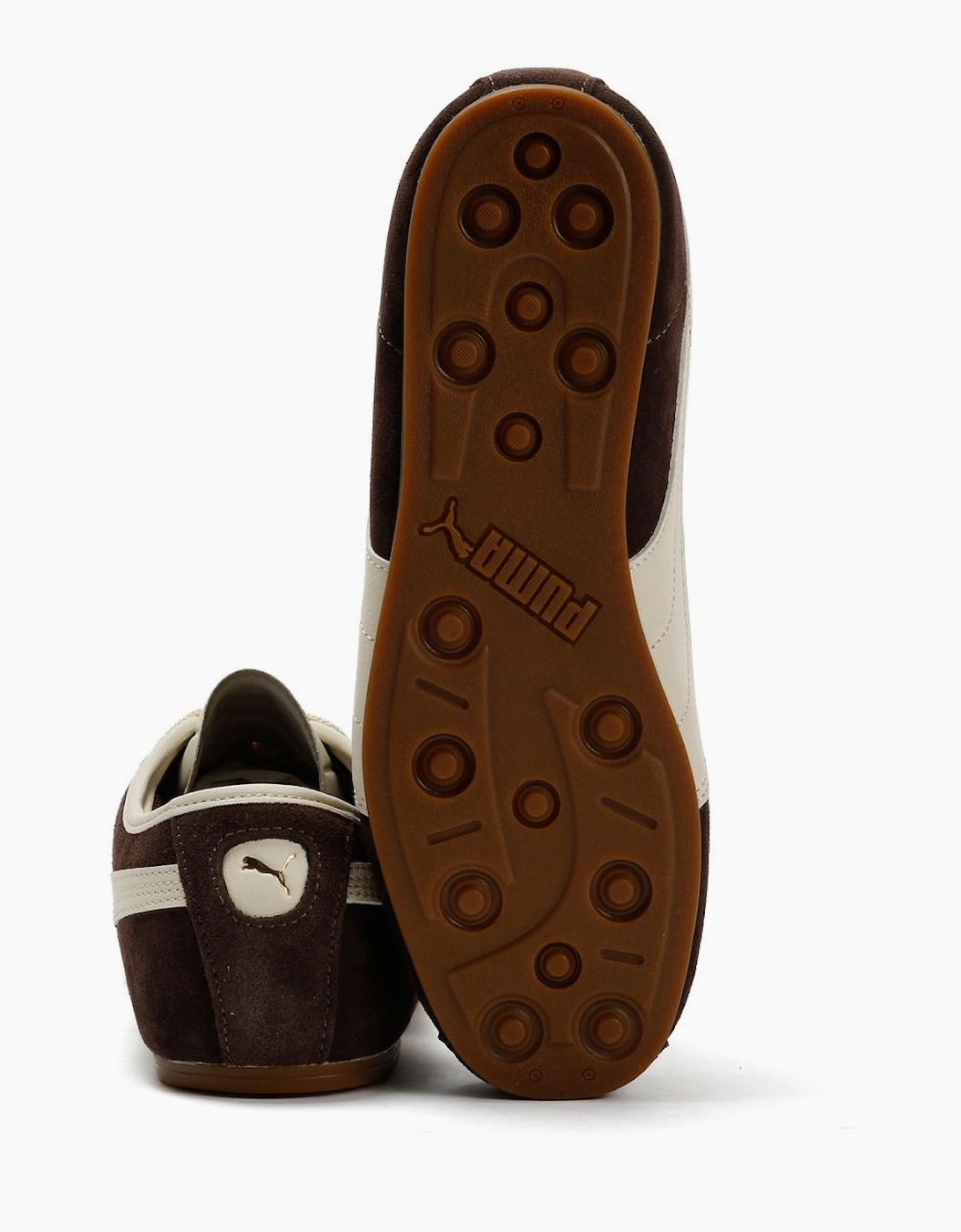 Puma Tackle Suede Chocolate/Alpine Snow Trainers