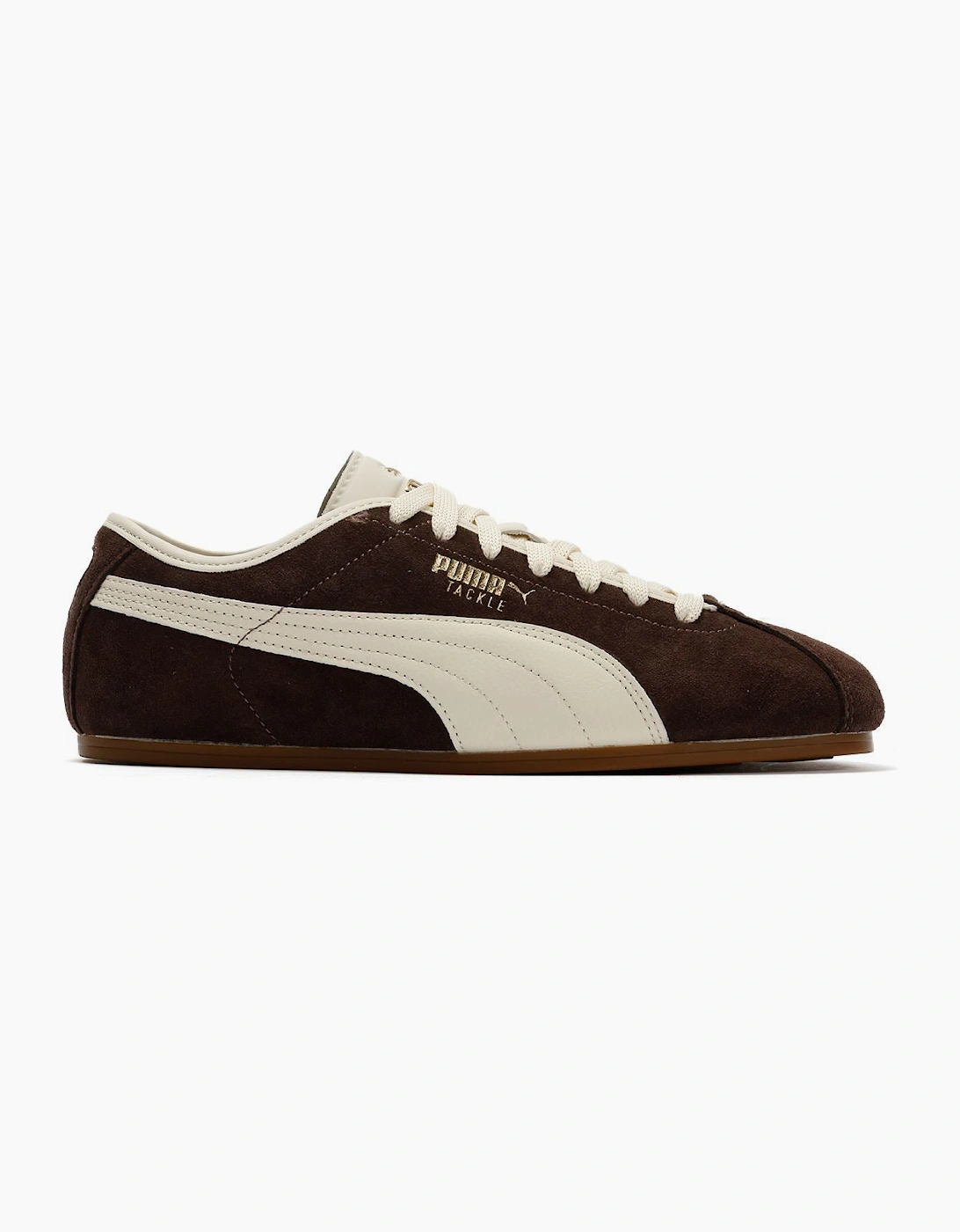 Puma Tackle Suede Chocolate/Alpine Snow Trainers