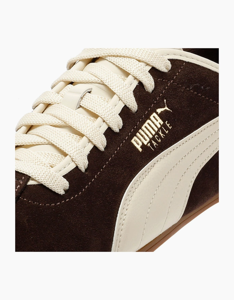 Puma Tackle Suede Chocolate/Alpine Snow Trainers