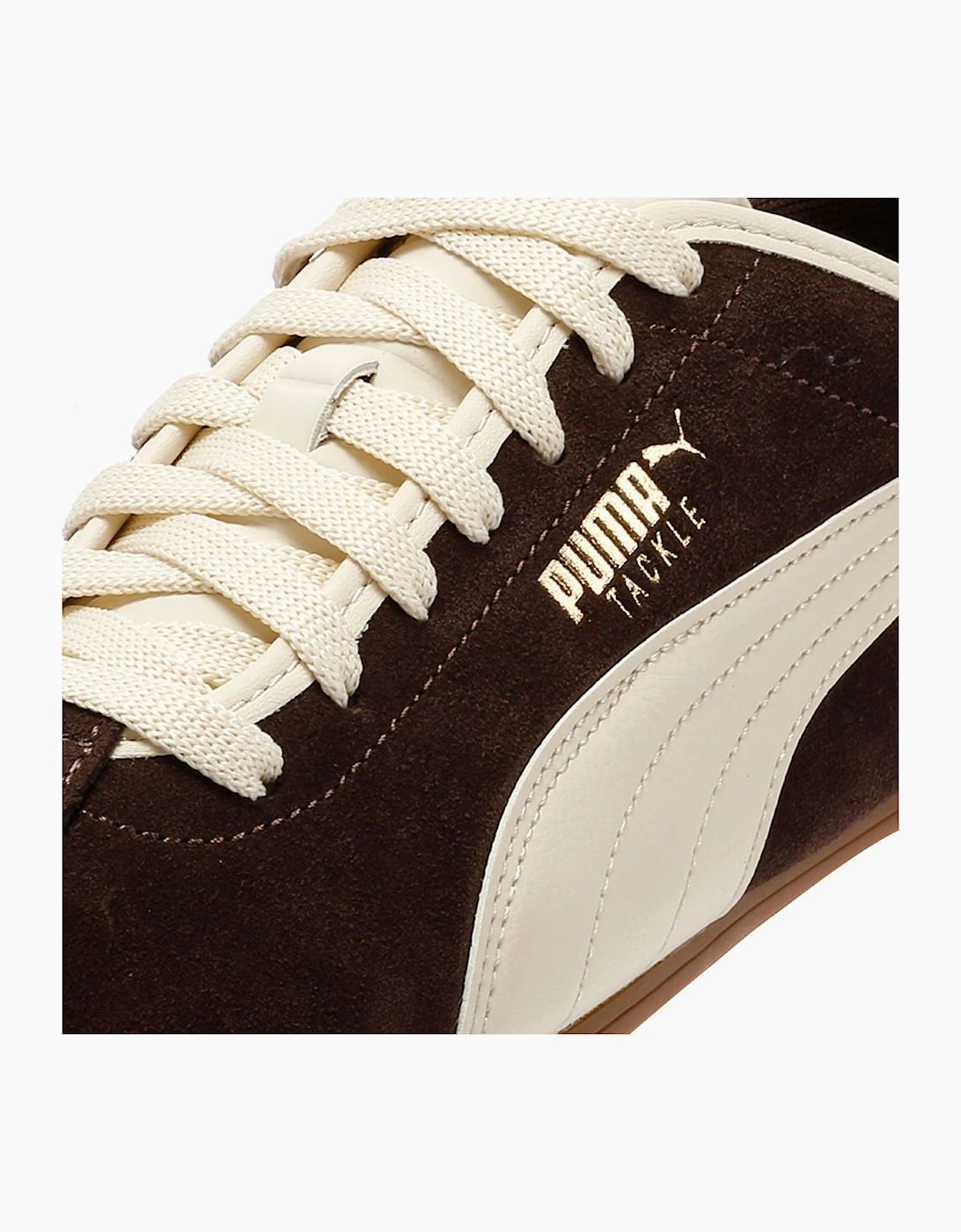 Puma Tackle Suede Chocolate/Alpine Snow Trainers
