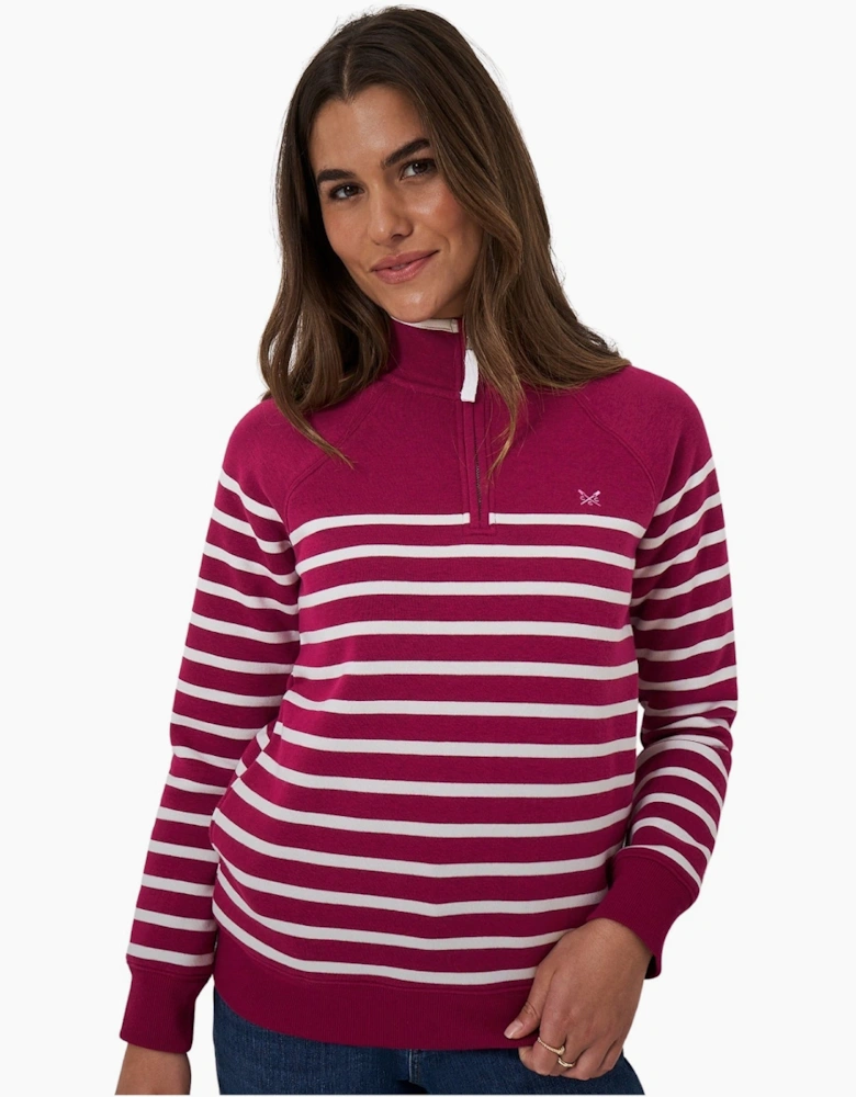 Crew Clothing Womens Half Zip Sweat Sweatshirt