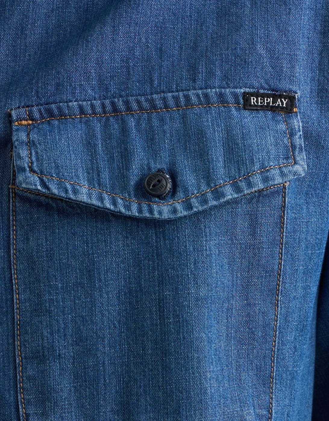 Replay Classic Western Denim Shirt