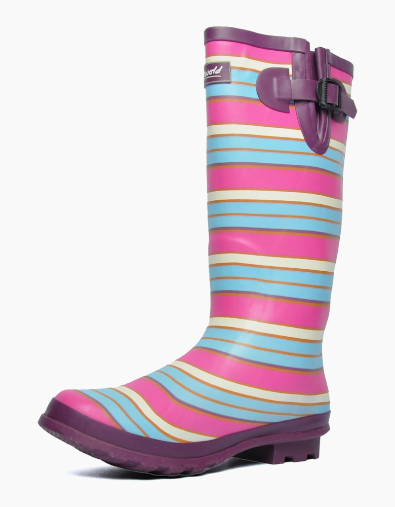 Cotswold Wadeberry Waterproof Buckle Womens Wellingtons Berry