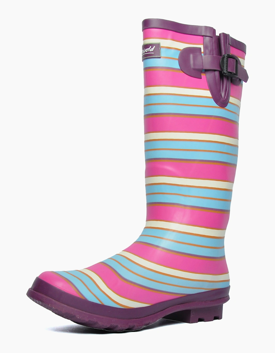 Cotswold Wadeberry Waterproof Buckle Womens Wellingtons Berry