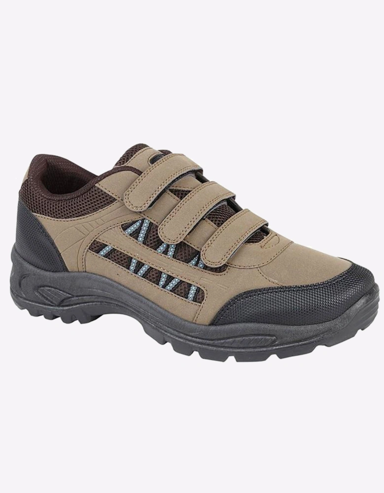 Dek Ascend Trek Mens Trail Shoes Khaki/Brown/Blue