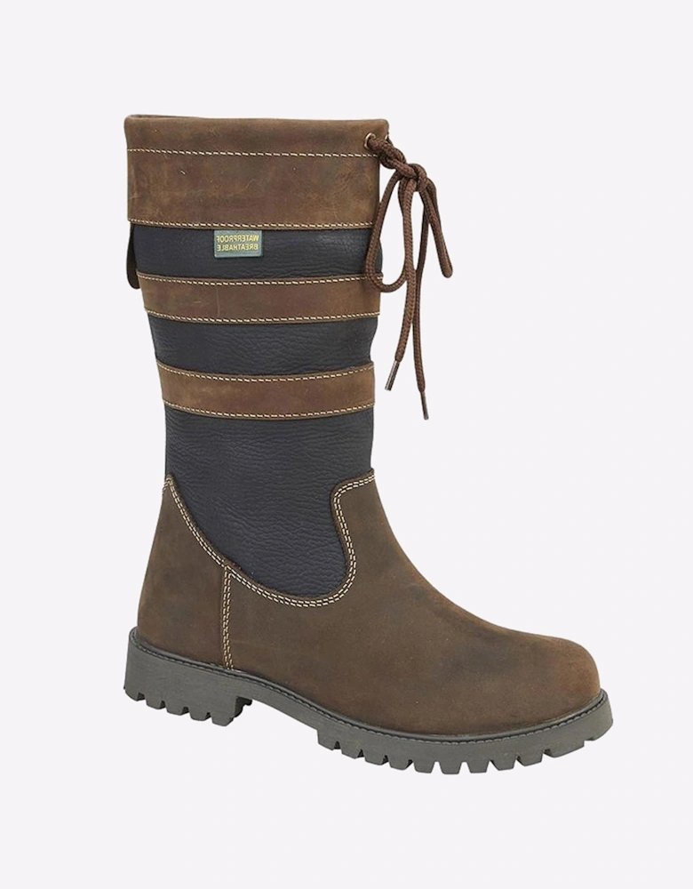 Woodland Parkgate Waterproof Womens Boots Brown / Navy