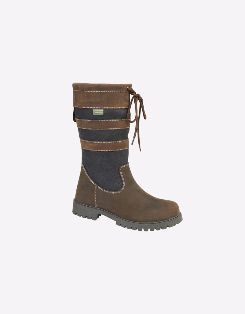 Woodland Parkgate Waterproof Womens Boots Brown / Navy