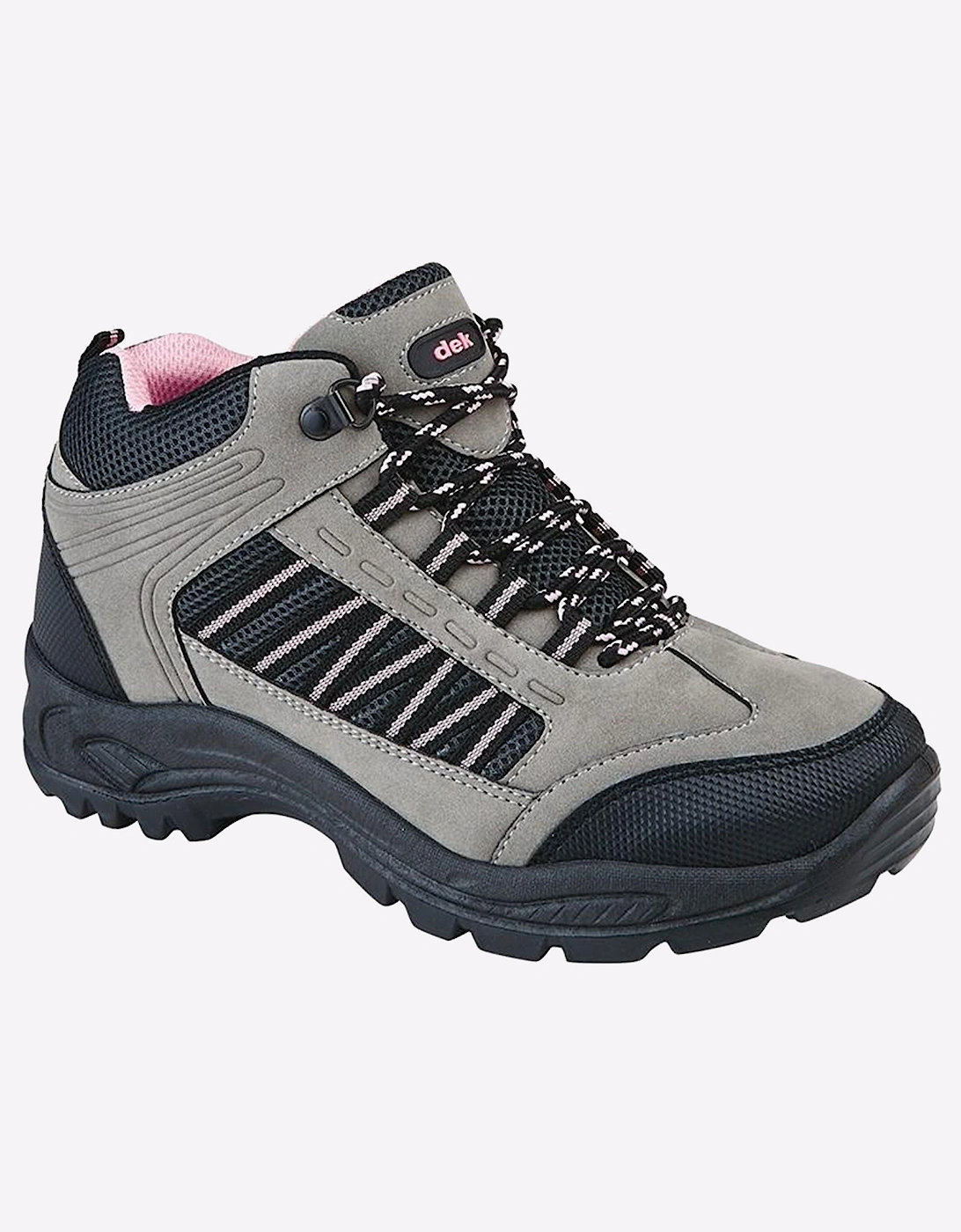 Dek Grassmere Trek Womens Ankle Boots Grey/Pink