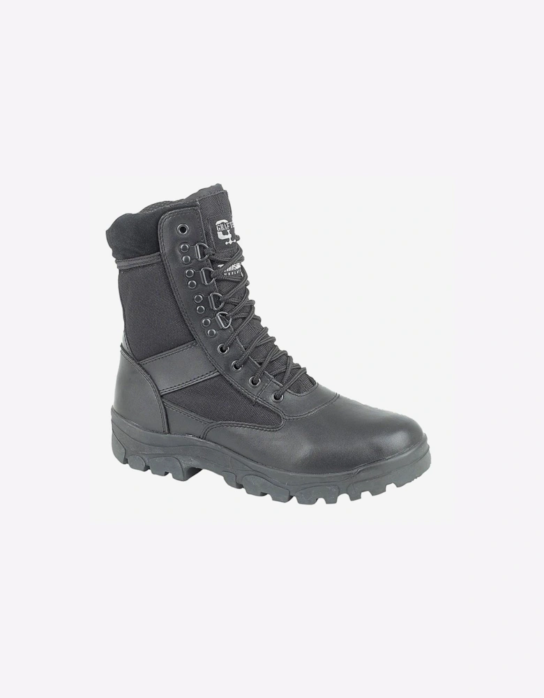 Grafters G-Force Leather Mens Combat Boots Black