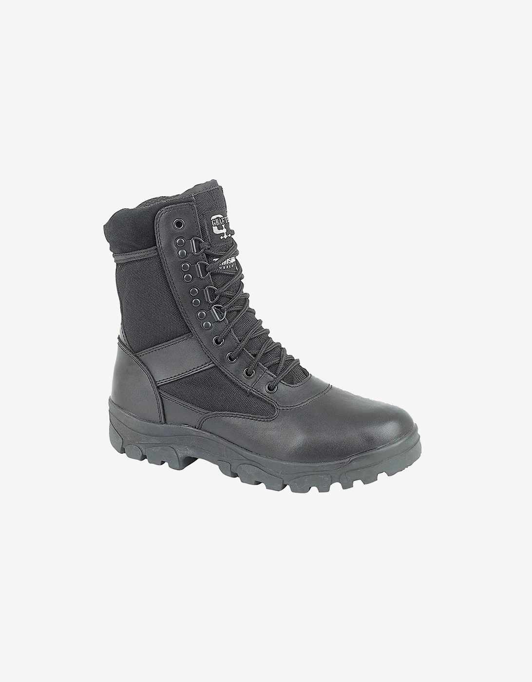 Grafters G-Force Leather Mens Combat Boots Black