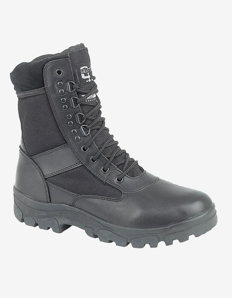 Grafters G-Force Leather Mens Combat Boots Black