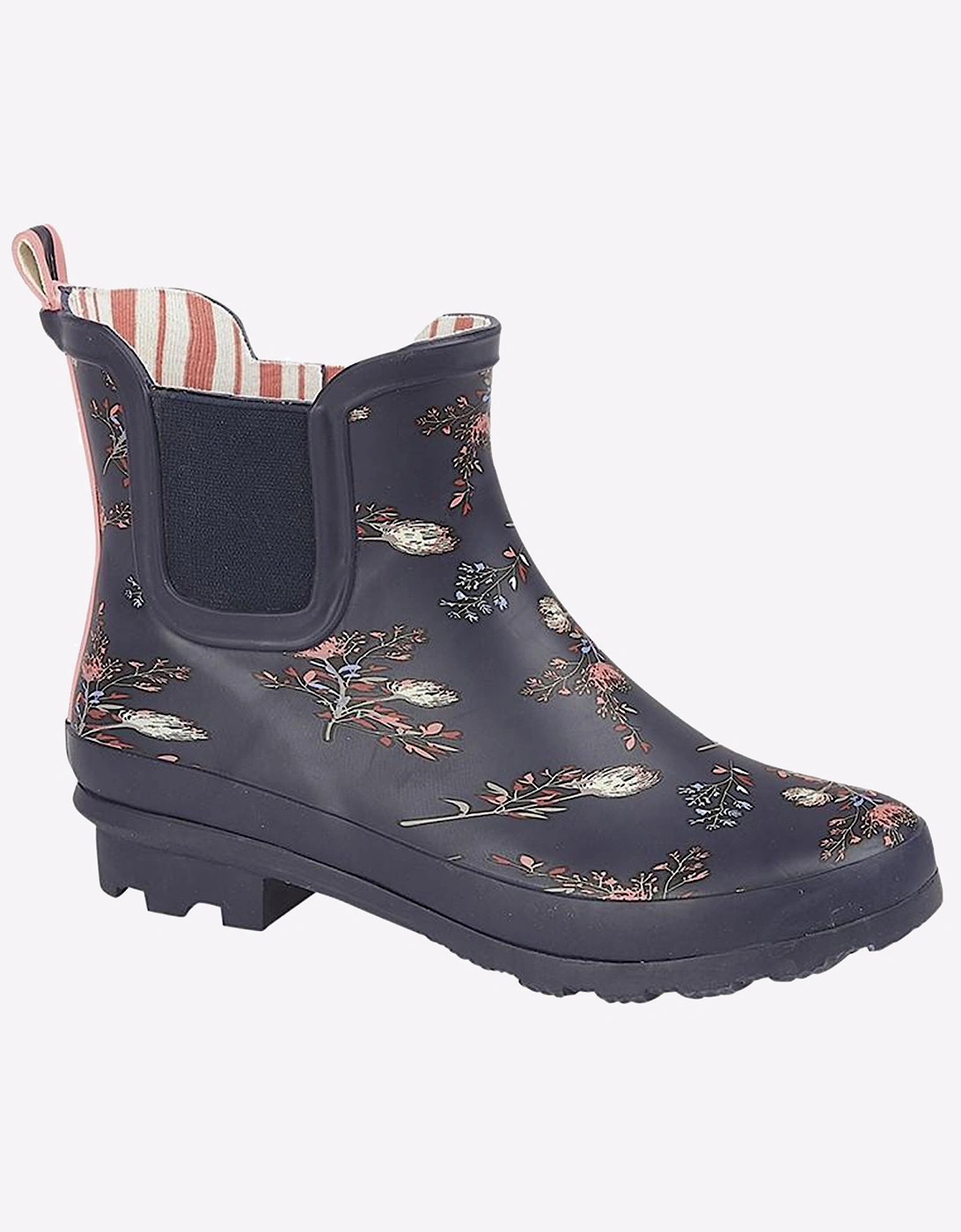 Stormwells Hurricane Waterproof Wellington Womens Navy/Floral Print