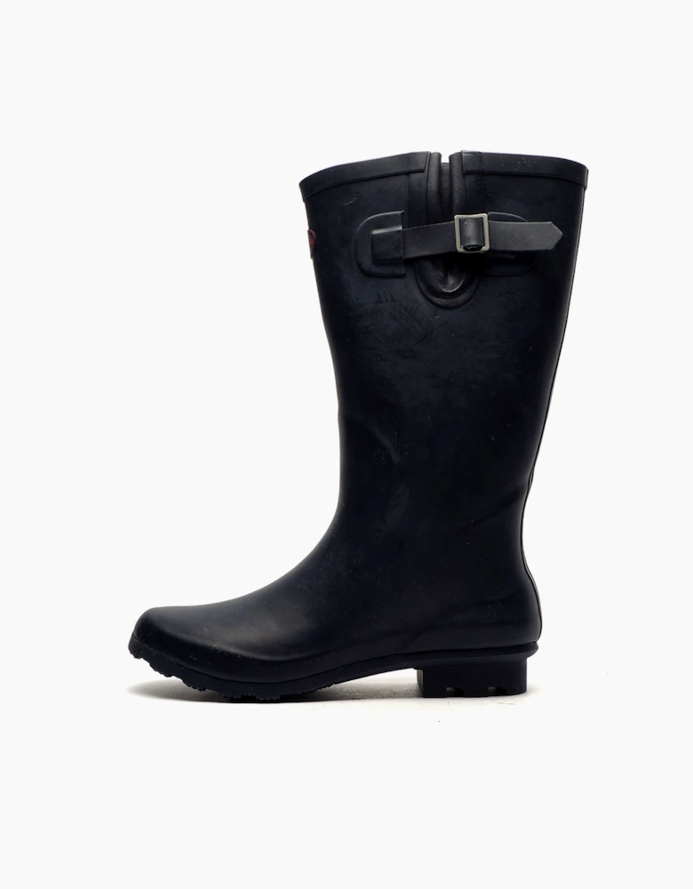 Stormwells Helmsley Wide Fit Womens Wellingtons Navy/Red Trim
