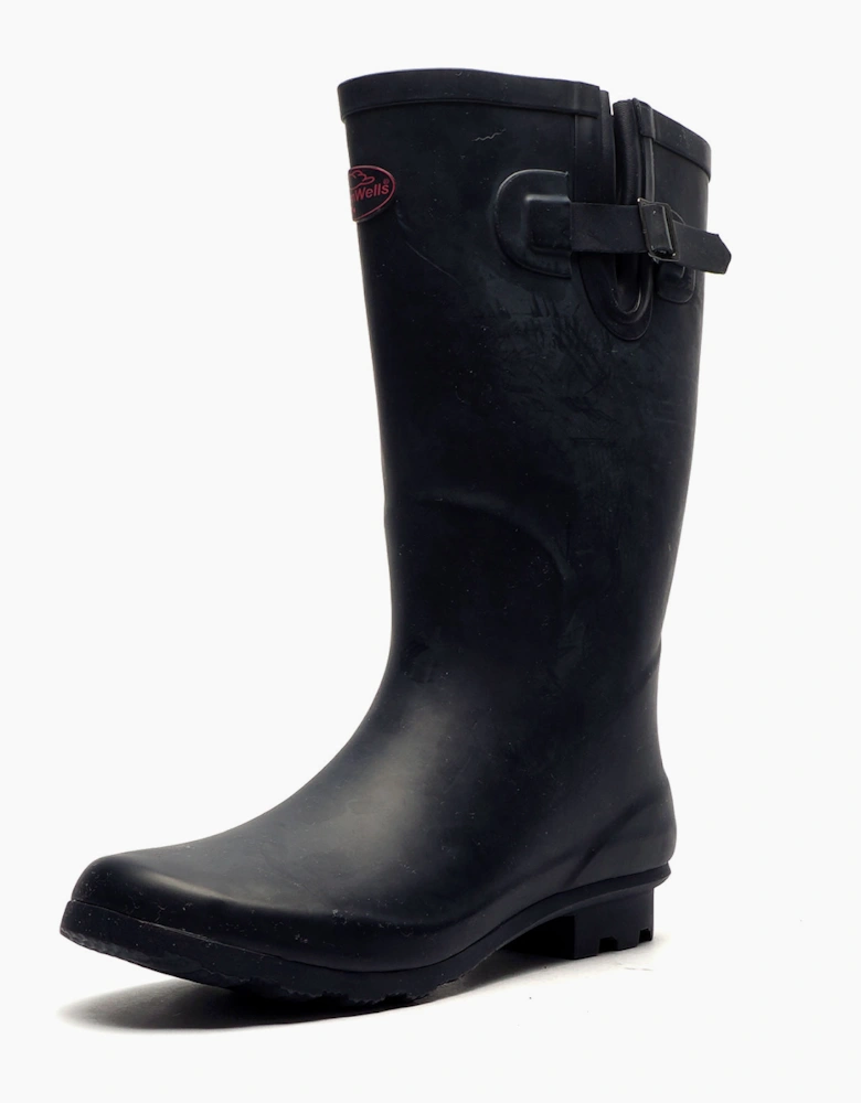Stormwells Helmsley Wide Fit Womens Wellingtons Navy/Red Trim