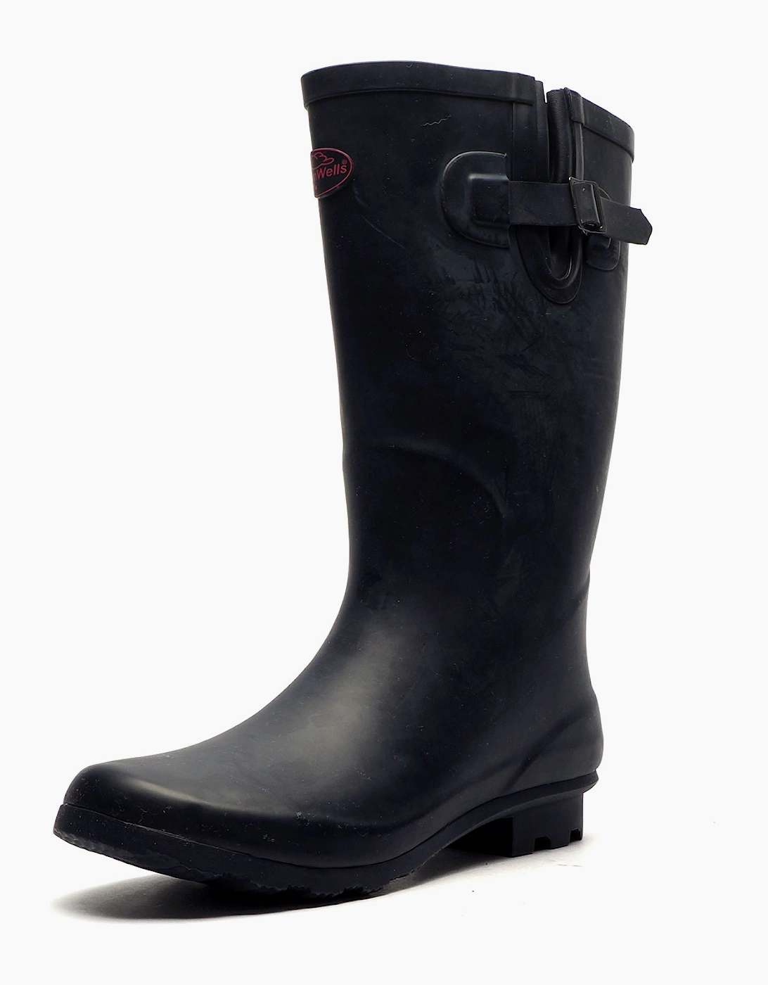 Stormwells Helmsley Wide Fit Womens Wellingtons Navy/Red Trim
