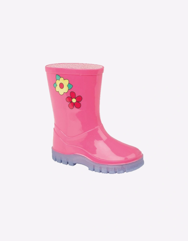 Stormwells Puddle Wellingtons Kids Pink/Lilac