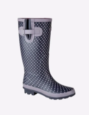 Mauve Polka Dot/Navy
