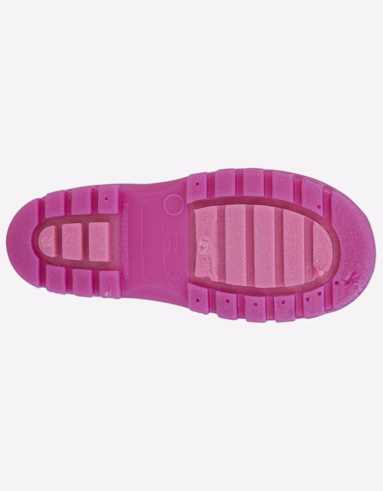 Stormwells Unicorn Wellington Kids Pink Sparkle