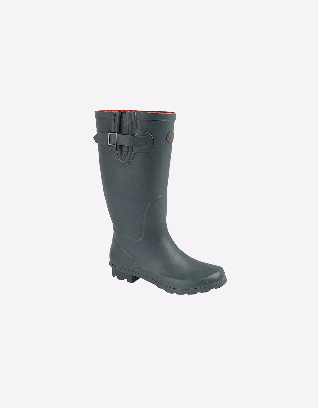 Stormwells Helmsley Wide Fit Womens Wellingtons Green/Red Trim