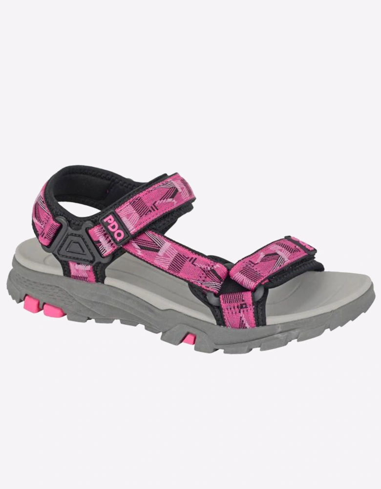 PDQ Cove Womens Sandals Fuchsia/Black