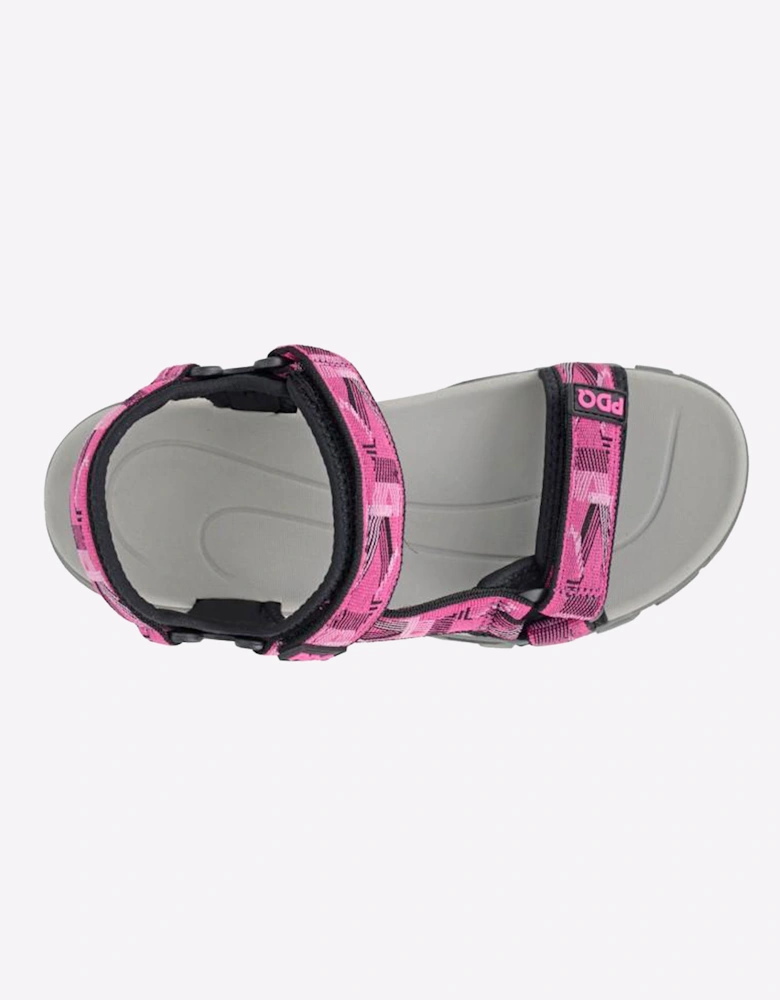 PDQ Cove Womens Sandals Fuchsia/Black