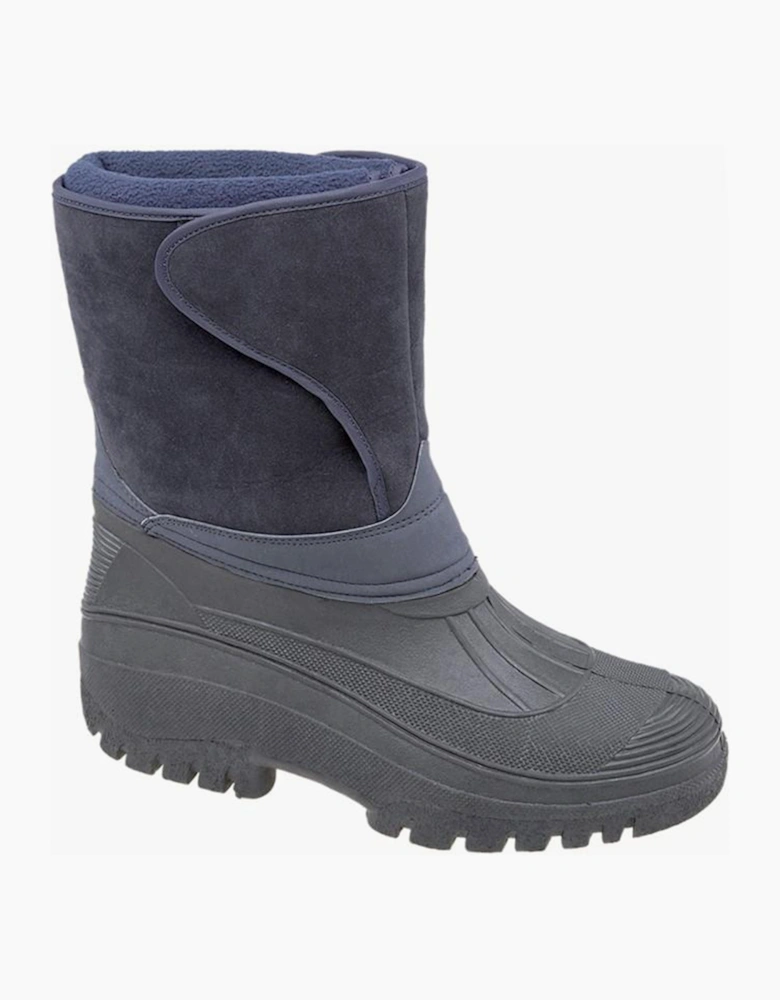 Stormwells Thermo Touch Fastening Insulated Boot Mens Black / Navy