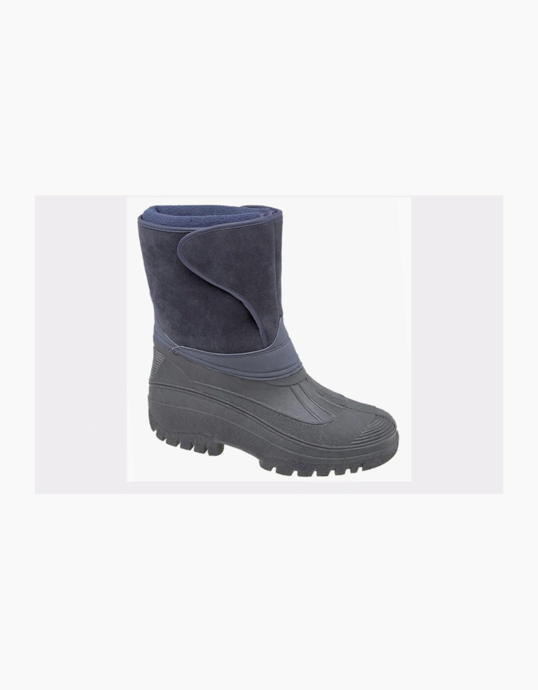 Stormwells Thermo Touch Fastening Insulated Boot Mens Black / Navy