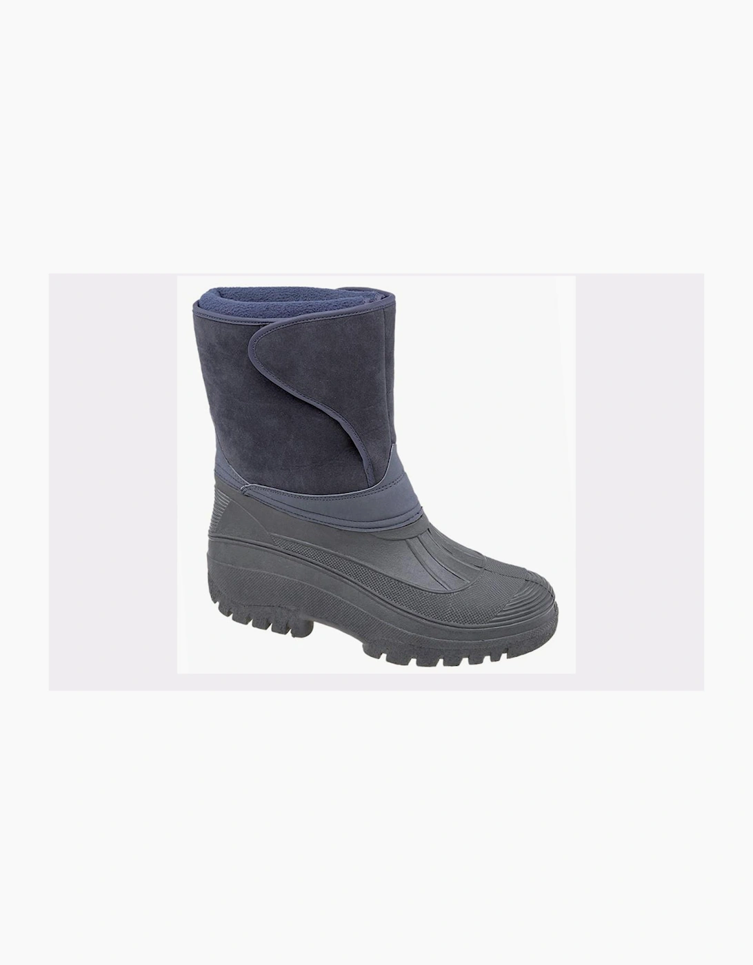 Stormwells Thermo Touch Fastening Insulated Boot Mens Black / Navy