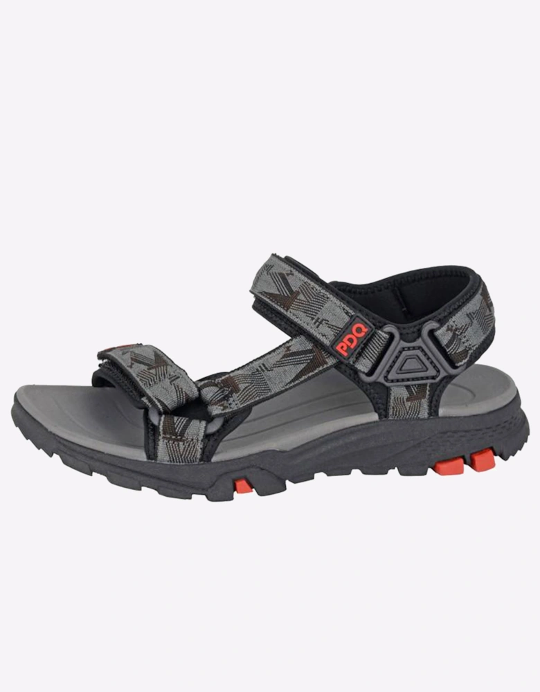 PDQ Renegade Mens Sandals Grey/Black