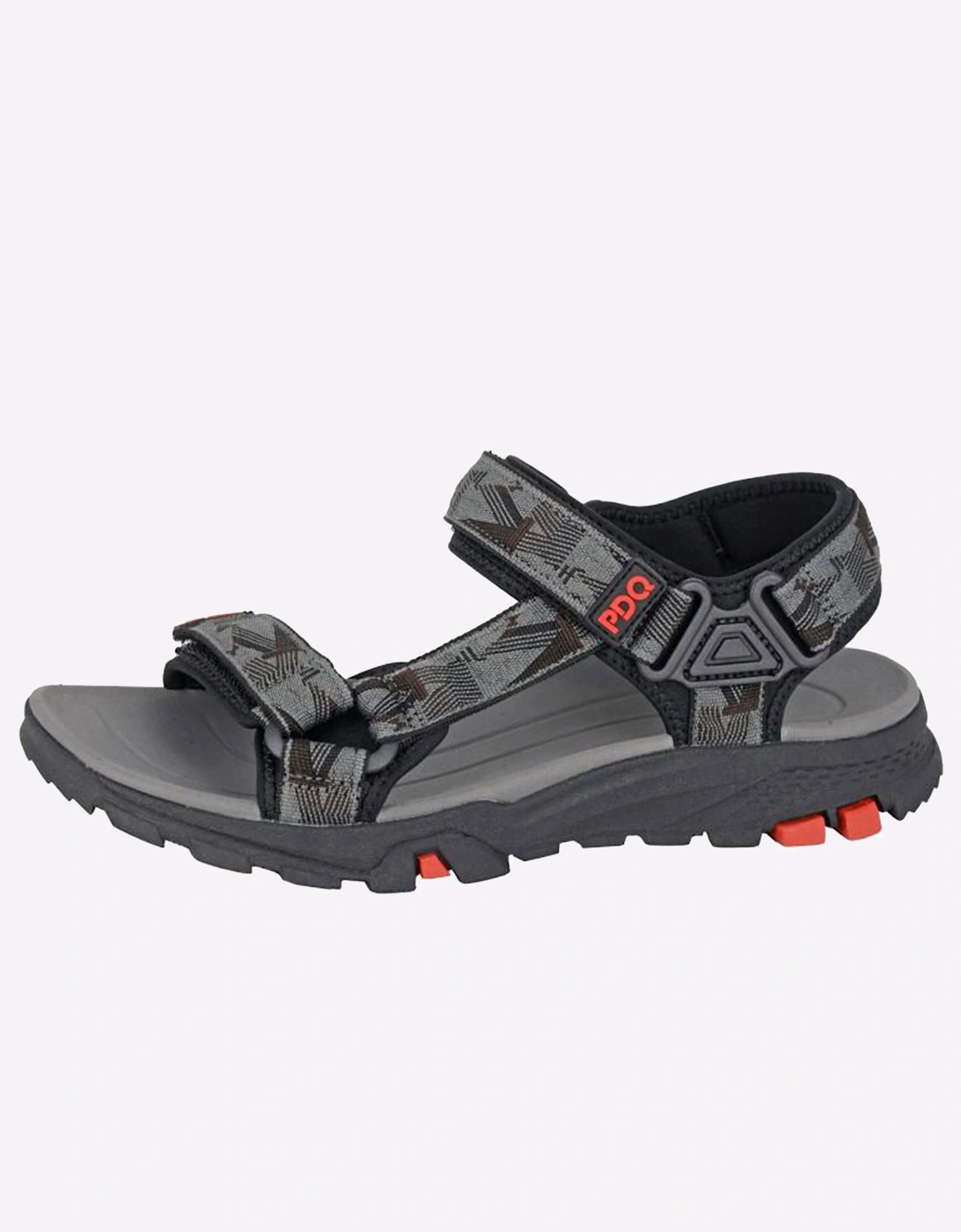 PDQ Renegade Mens Sandals Grey/Black