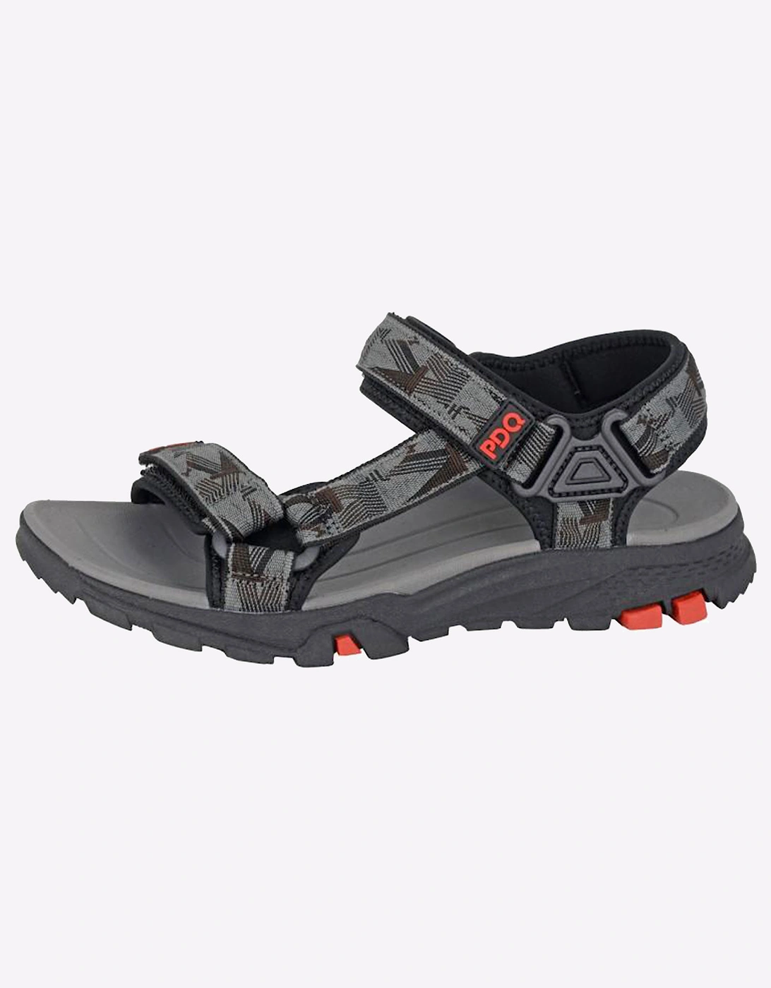 PDQ Renegade Mens Sandals Grey/Black