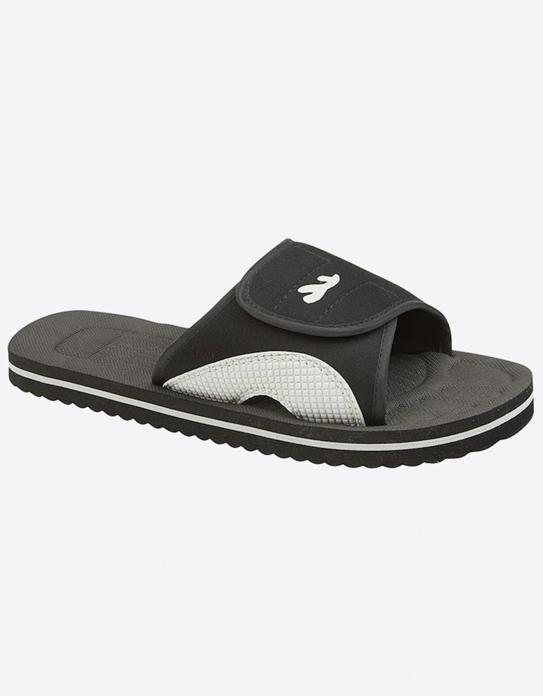 PDQ Surfer Signature Mens Comfort Sliders Black/Grey