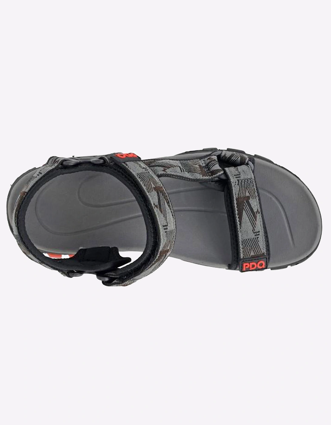 PDQ Renegade Mens Sandals Grey/Black