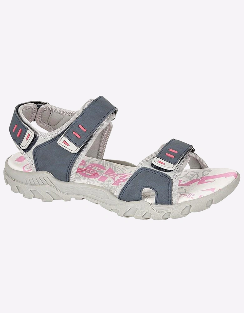 PDQ Shoreline Sports Sandals Womens Navy/Grey