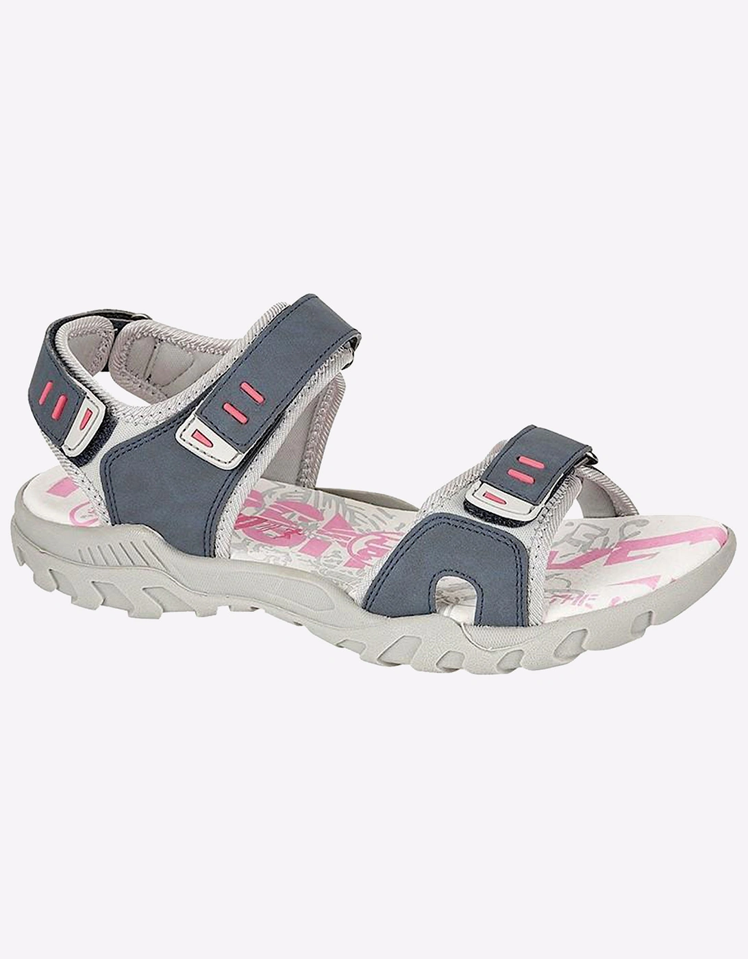 PDQ Shoreline Sports Sandals Womens Navy/Grey