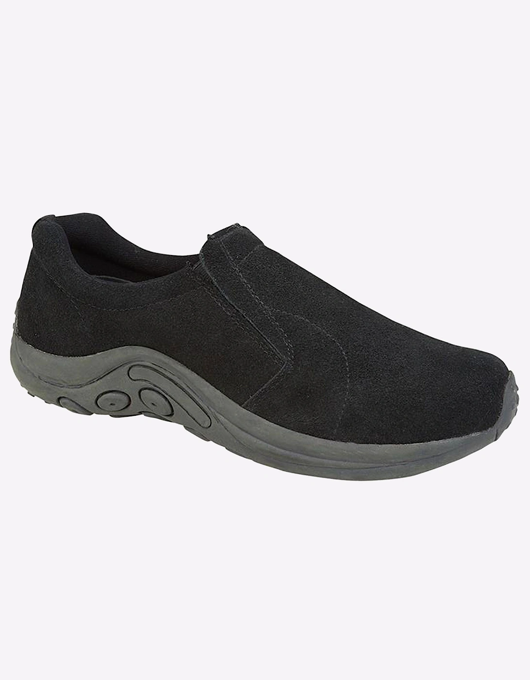 PDQ Jungle Moc Ryno by PDQ Mens Suede Leather Shoes Black