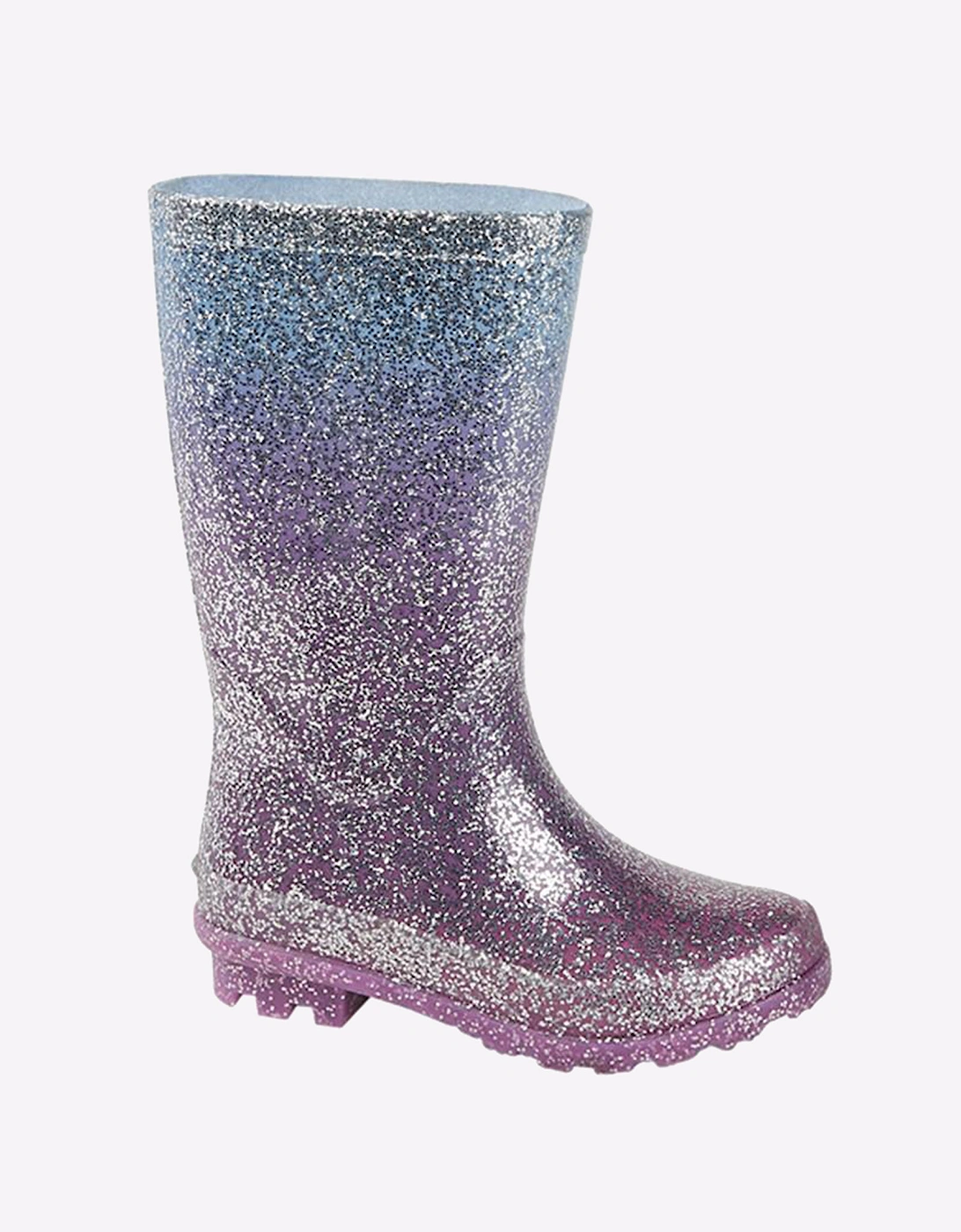 Stormwells Betsy Glitter Wellington Girls Lilac/Multi Colour