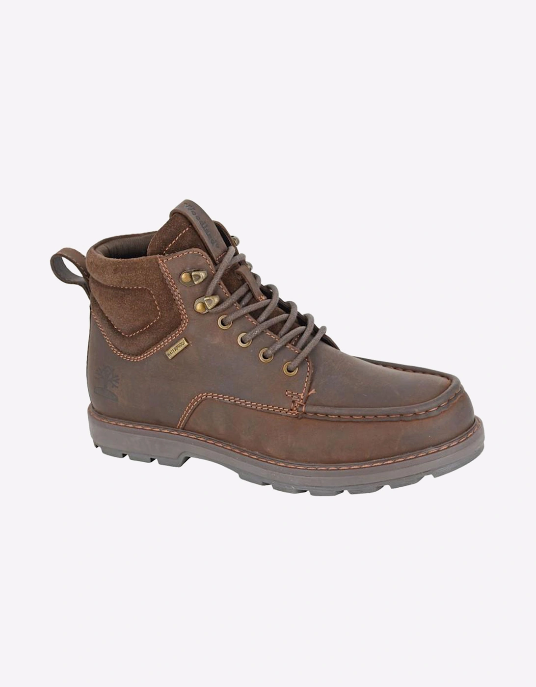 Woodland Zander Waterproof Mens Hiking Boots Brown