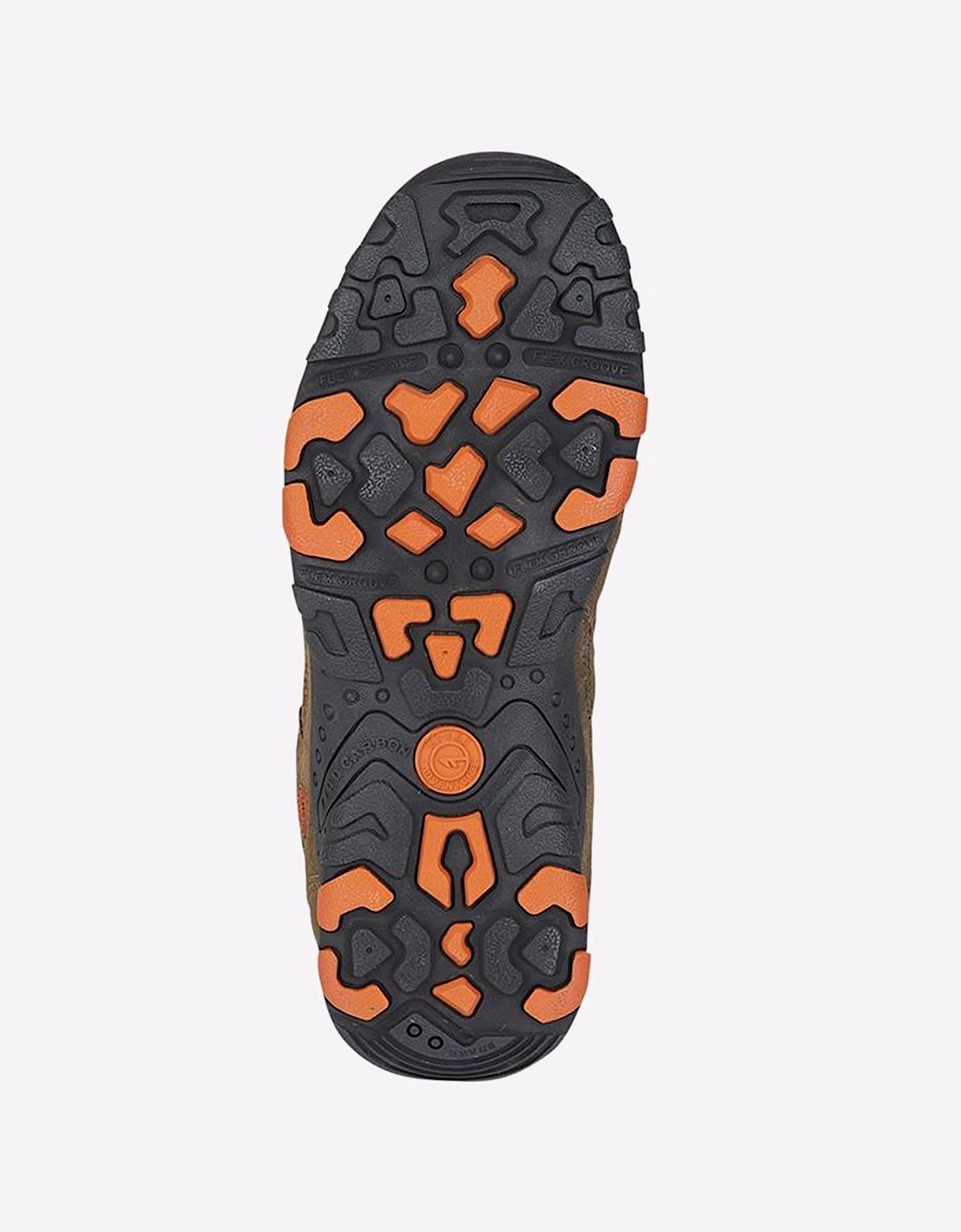 Hi-Tec Quadra Mens Walking Shoes Taupe/Burnt Orange