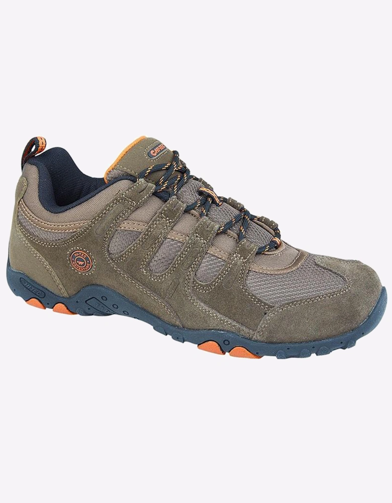 Hi-Tec Quadra Mens Walking Shoes Taupe/Burnt Orange