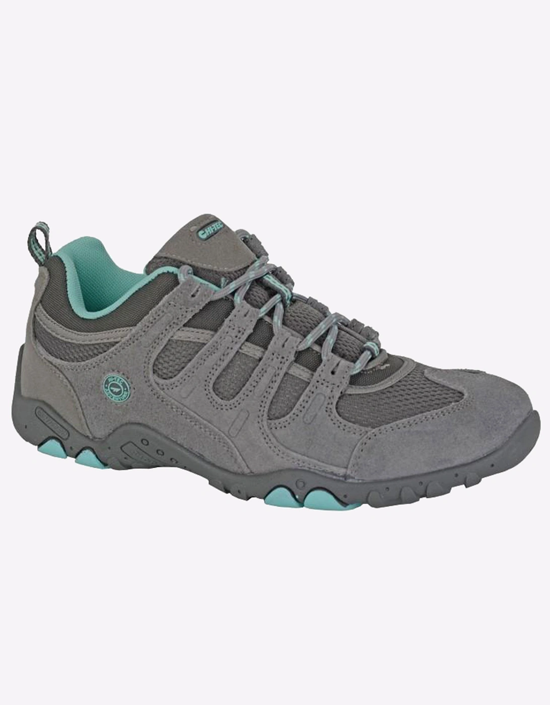 Hi-Tec Quadra Womens Trail Shoes Grey/Mint