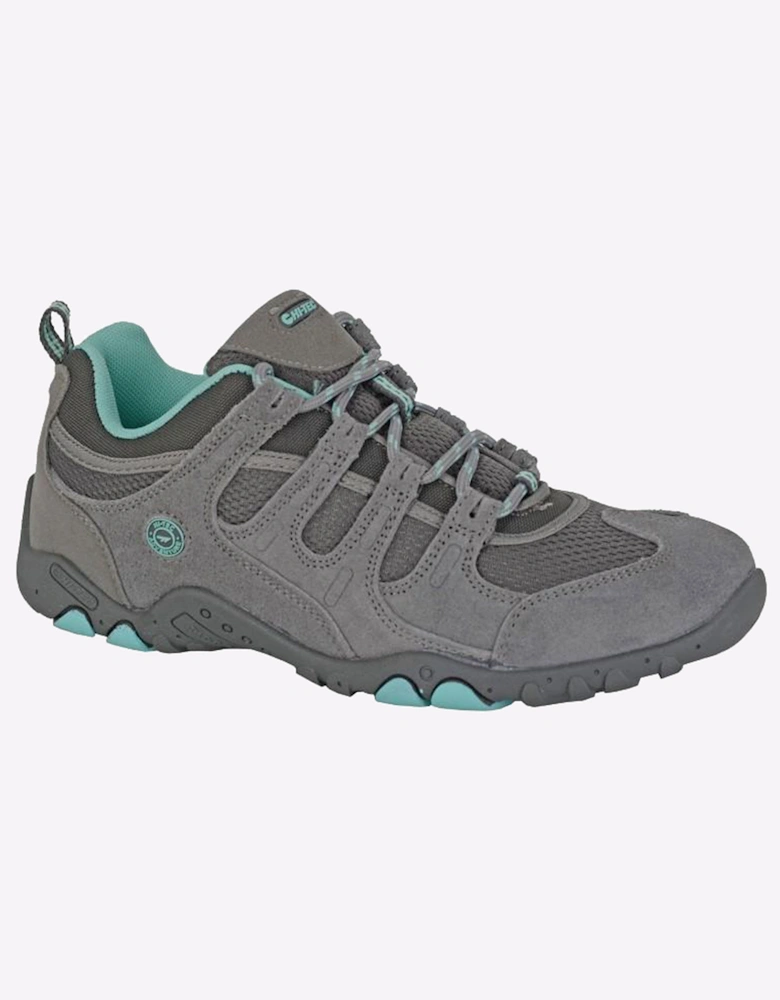 Hi-Tec Quadra Womens Trail Shoes Grey/Mint