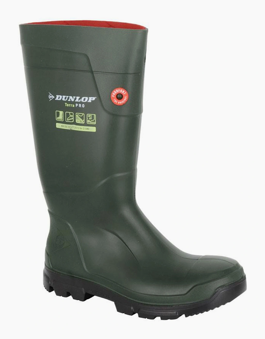 Dunlop Purofort Terrapro Mens Wellington Boots Green