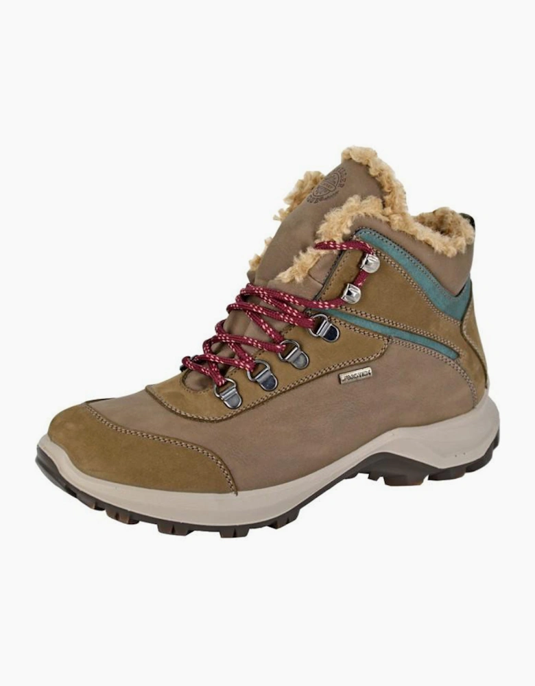 Imac Waterproof Womens Hiking Boots Safari Brown/Green